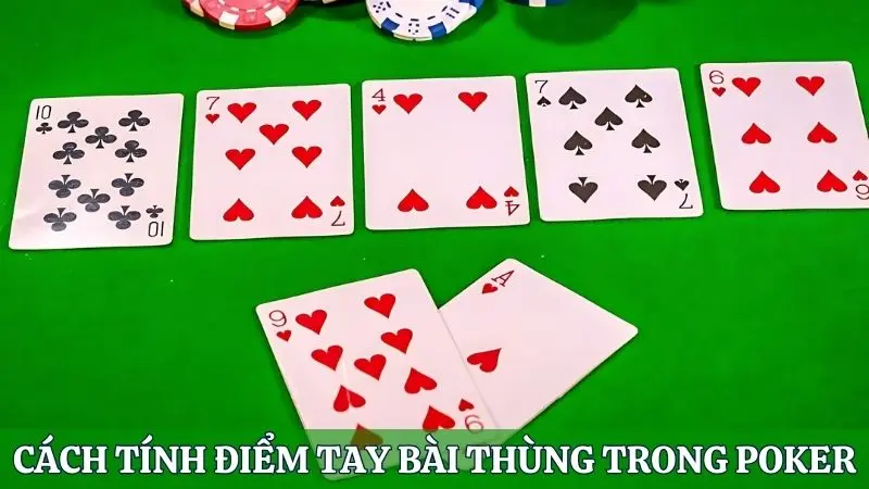 cách tính điểm Thùng (Flush)